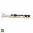 4.5 Inch Canadian Labradorite Key Pendant & Chain P8875