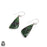 Ruby Zoisite 925 SOLID Sterling Silver Hook Dangle Earrings E363