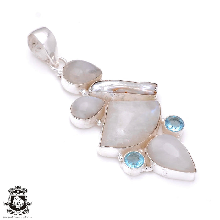 Moonstone Pendant & Chain P7941