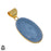 Owyhee Blue Opal 24K Gold Plated Pendant  GPH1071