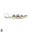 Multi-Gemstone Pendant & Chain P8404