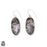 Utah Porcelain Jasper 925 SOLID Sterling Silver Hook Dangle Earrings E327