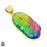 Rainbow Stalactite 24K Gold Plated Pendant  GPH1208