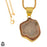 Tabasco Geode 24K Gold Plated Pendant  GPH1047