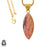 Peruvian Pink Opal 24K Gold Plated Pendant  GPH1002