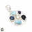 Larimar Pearl Pendant & Chain P8570