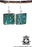 Square Shaped Amazonite 925 SOLID Sterling Silver Earrings E54