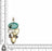 Number 8 Turquoise Pyrite Pendant & Chain P9043