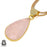 Rose Quartz 24K Gold Plated Pendant 3mm Snake Chain GPH982