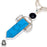 3.5 Stabilized Reconstituted Turquoise Pendant & Chain P7839