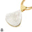 White Cacite Drusy 24K Gold Plated Pendant  GPH1661