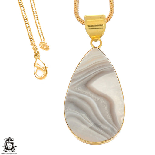 Sardonyx 24K Gold Plated Pendant  GPH1027