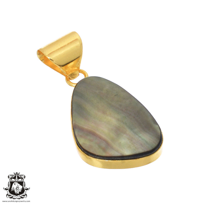 Mother of Pearl 24K Gold Plated Pendant  GPH709