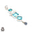 Blue Topaz Pendant & Chain P9386