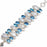 Moonstone Blue Topaz Bracelet B4235