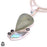 Aquamarine Abalone Shell Pendant & Chain P8043