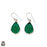 Green Aventurine 925 SOLID Sterling Silver Hook Dangle Earrings E459