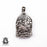 Praying Buddha  Carving Silver Pendant & Chain N98