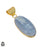 Owyhee Blue Opal 24K Gold Plated Pendant  GPH1073