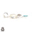 Moonstone Herkimer Diamond Pendant & Chain P9241