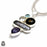 Labradorite Abalone Pearl Pendant & Chain P8778