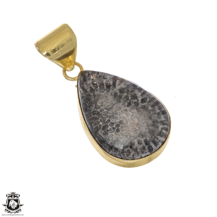 Stingray Coral 24K Gold Plated Pendant  GPH1134