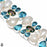 Moonstone Blue Topaz Mystic Topaz Bracelet B4091