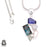 Iolite Chrysocolla Pendant & Chain P7959