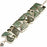 Pendulum Shaped Genuine Aquamarine Necklace Bracelet SET950