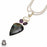 Labradorite Pearl Amethyst Pendant & Chain P9150