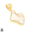 Mabe Biwa Pearl 24K Gold Plated Pendant  GPH1691