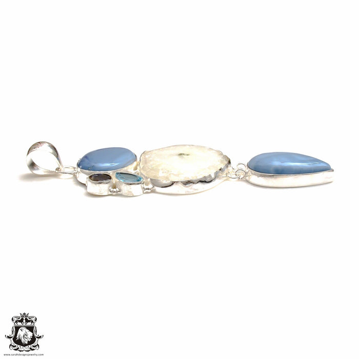 4 Inch Owyhee Opal Stalactite Pendant & Chain P8818