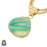 Banded Agate 24K Gold Plated Pendant  GPH852