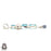 Blue Topaz Pendant & Chain P9386