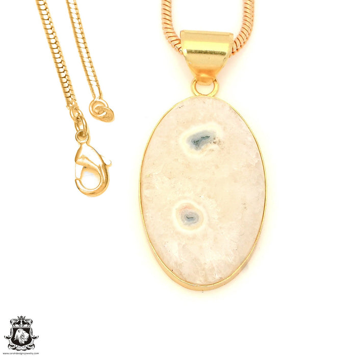 Solar Quartz 24K Gold Plated Pendant  GPH1687