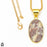 Crazy Lace Agate 24K Gold Plated Pendant  GPH613