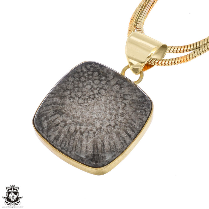 Stingray Coral 24K Gold Plated Pendant  GPH1124