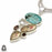 Number 8 Turquoise Pyrite Pendant & Chain P9043