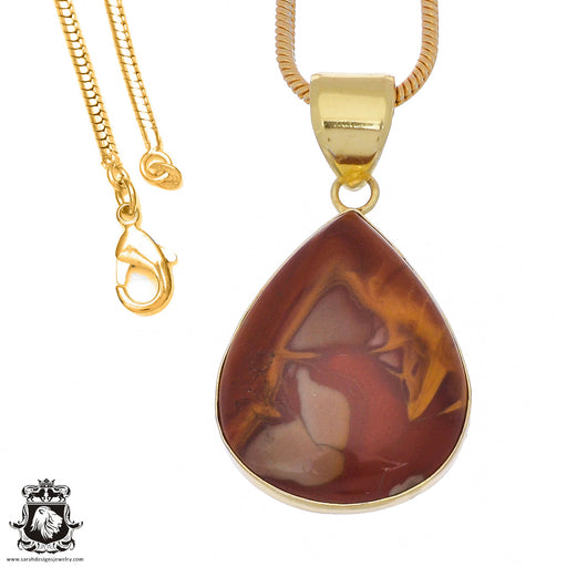 Noreena Jasper 24K Gold Plated Pendant  GPH937