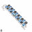 Labradorite Blue Topaz Bracelet B4098