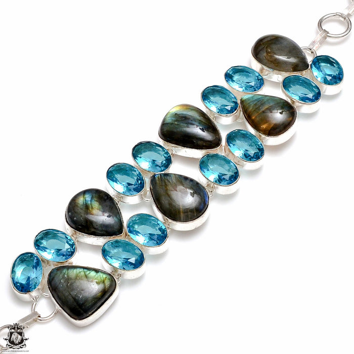 Labradorite Blue Topaz Bracelet B4193