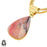 Peruvian Pink Opal 24K Gold Plated Pendant  GPH1004