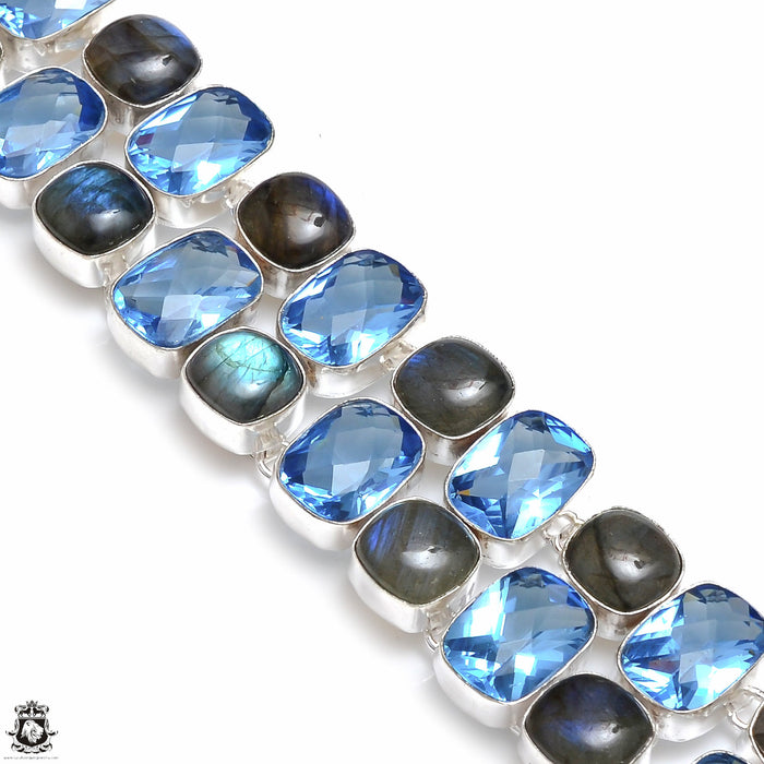 Labradorite Blue Topaz Bracelet B4098
