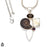 Mother of Pearl Ammonite Pendant & Chain P8359