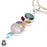 Moonstone Multi-Stone Pendant & Chain P8011