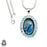 Blue Topaz Labradorite Pendant & Chain P9326
