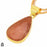 Strawberry Quartz 24K Gold Plated Pendant  GPH558