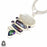 Mother of Pearl Mystic Topaz Pendant & Chain P8939