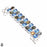 Labradorite Blue Topaz Bracelet B4101