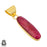 Ceylon Ruby 24K Gold Plated Pendant  GPH1266